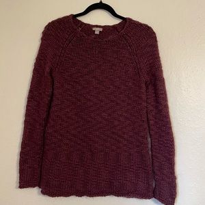 J. Jill plum colored pullover knit sweater XS